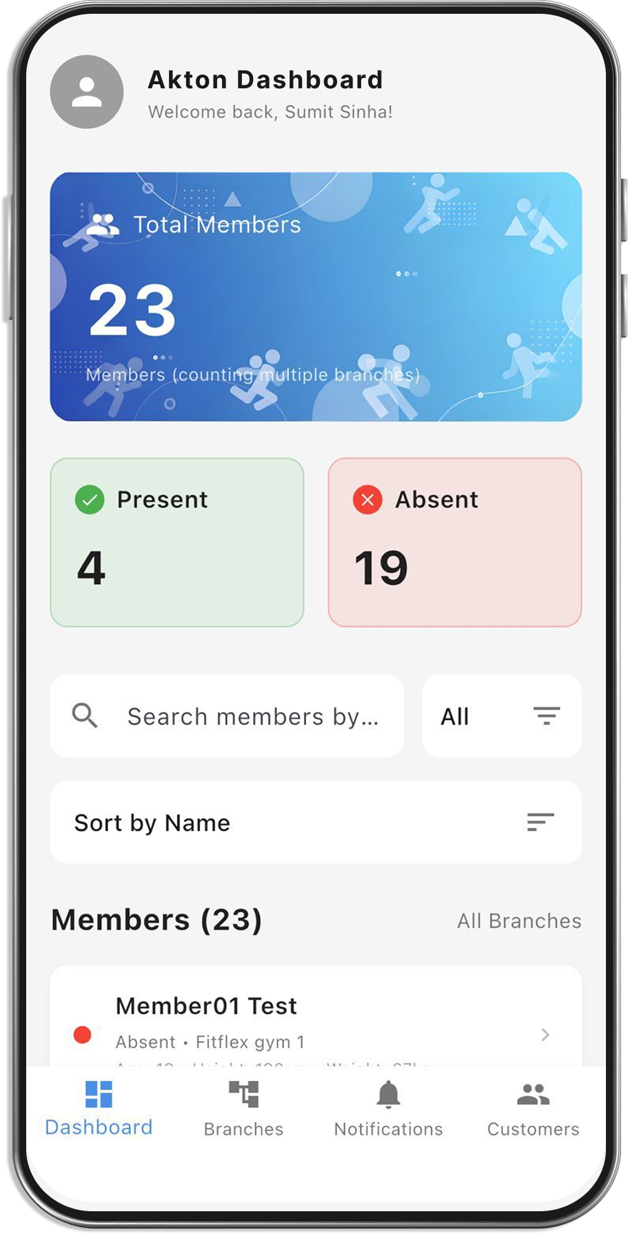Akton Coach App UI